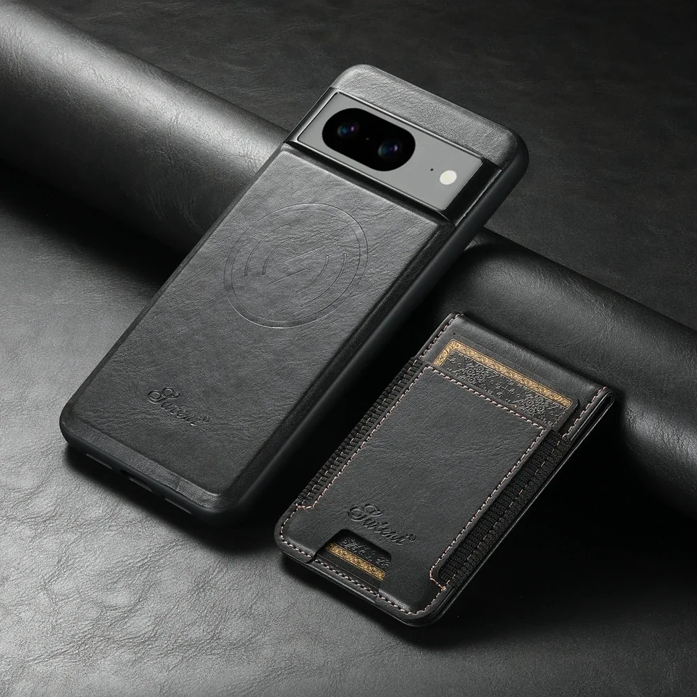 Premium Magnetic Leather Wallet Phone Case with Kickstand and Card Holder