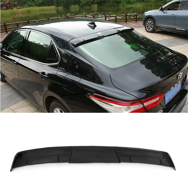 

For Roof Spoiler Accessories NEW Toyota Camry ABS Plastic Car Trunk Refit Glossy Black Tail Wing Body Kit 2018-2023 Year