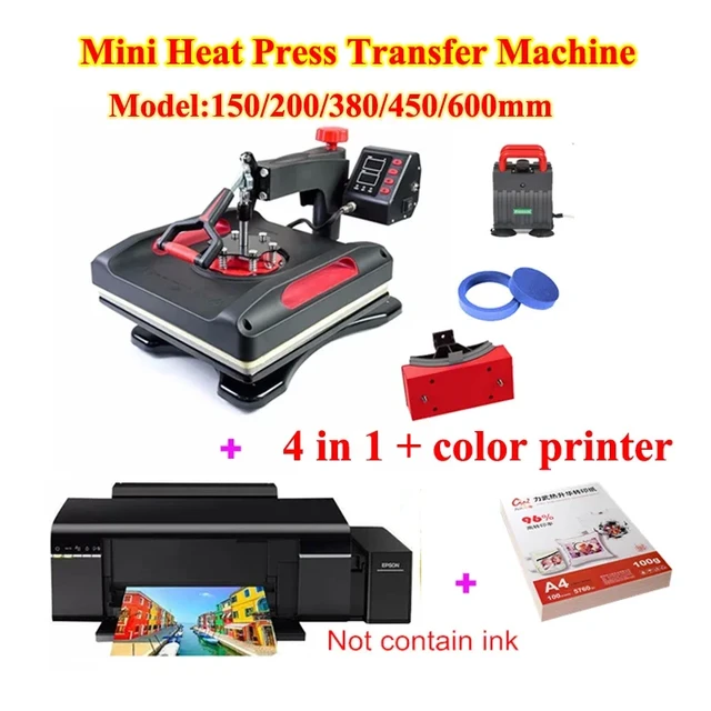 Free Shipping Quality 30*38cm 8 In 1 Combo Heat Press Machine Sublimation  Heat Transfer Printer For Mug/cap/t Shirt/phone Cases - Printers -  AliExpress