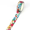 2024 NEW 1PC 10M Decorative Blooming Floral Leaves Washi Tape Set for Scrapbooking Journaling Masking Tape Cute Stationery 4