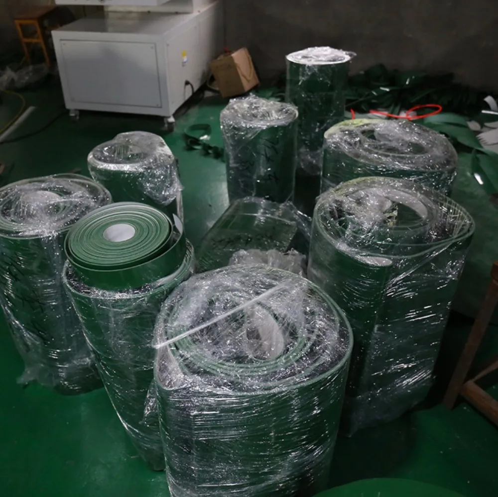 전문 맞춤형 녹색 PVC 산업용 전송 라인 컨베이어 벨트