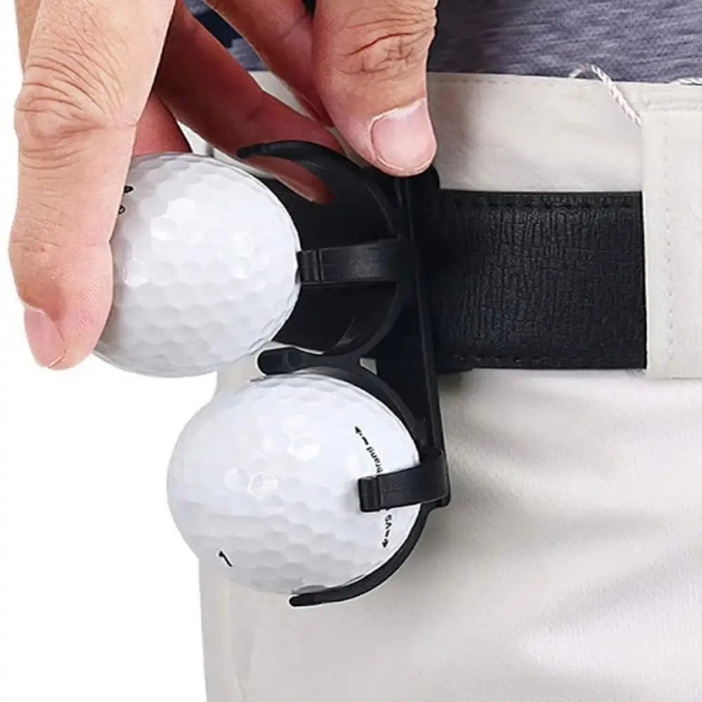 Rotatable Foldable Golf Ball Belt Clip with Tee Holder
