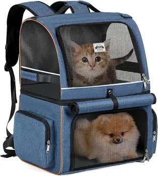 Double-Compartment Cat Backpack Carrier 1