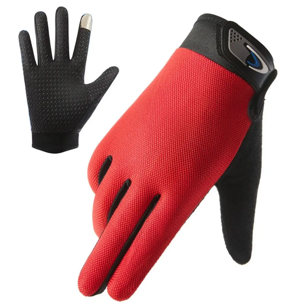 Comfortable Full Finger Cycling Gloves Touch Screen Thin Fishing Gloves Ice Silk Silicone Non-slip Bike Driving cycling gloves fishing gloves sports gloves full finger gloves