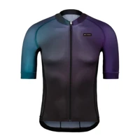 RISESBIK Men Cycling Jersey Zipper Pocket Short Sleeve Bicycle Jeresy Cycling Clothing Silicone Non-slip Ropa Maillot Ciclismo 2