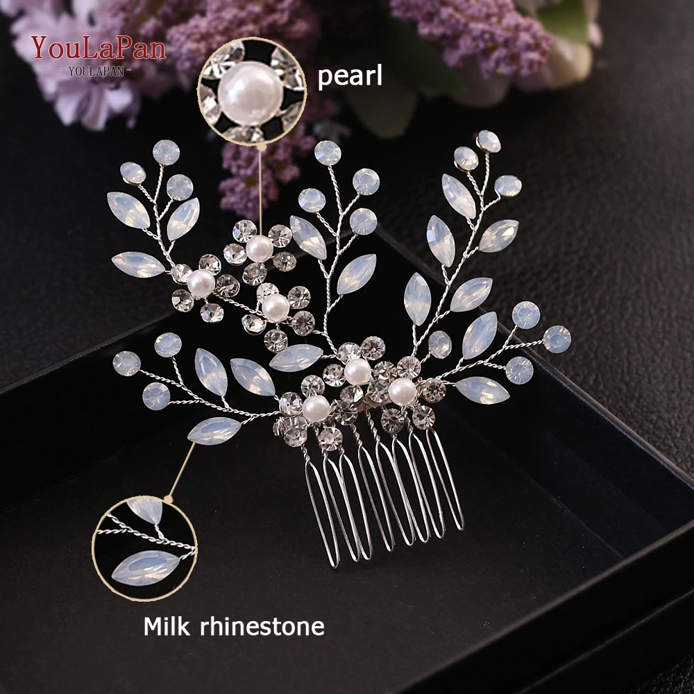 YouLaPan Bridal Wedding Accessories Protein Diamond Hair Accessories Fashionable Women's Haircomb Bridal Hair HP293