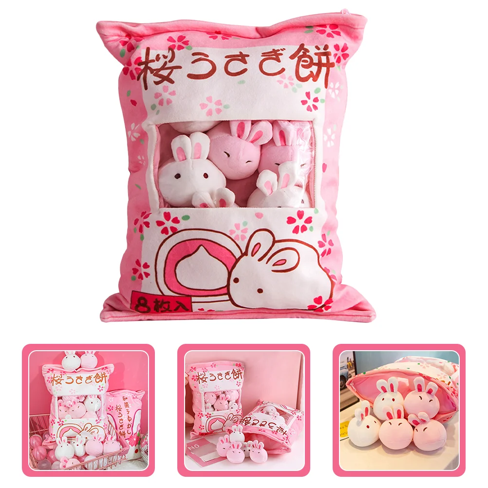 Bunny Throw Pudding Stuffed Animal Pillow Rabbit Children&rsquo;s Toys Year of The