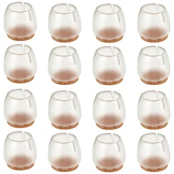 4Pcs/Lot Silicone Chair Leg Protectors Caps Feet Pads Furniture Table Foot Covers Round Bottom Non-Slip Floor Protectors