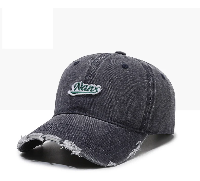 Cappellino da baseball uomo stile coreano vintage distressed_voghion.com