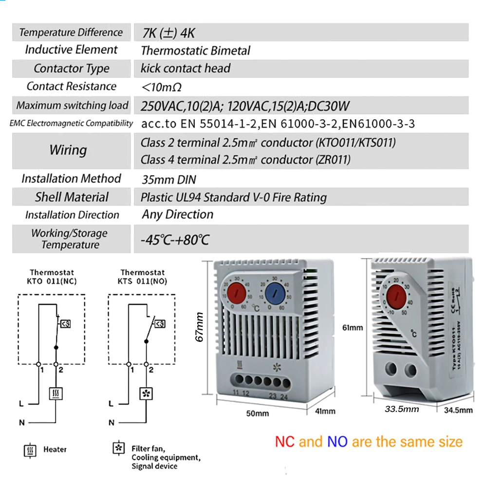 GIACOMINI - Thermostat limiteur avec sonde de température 230V réf.  K373Y011