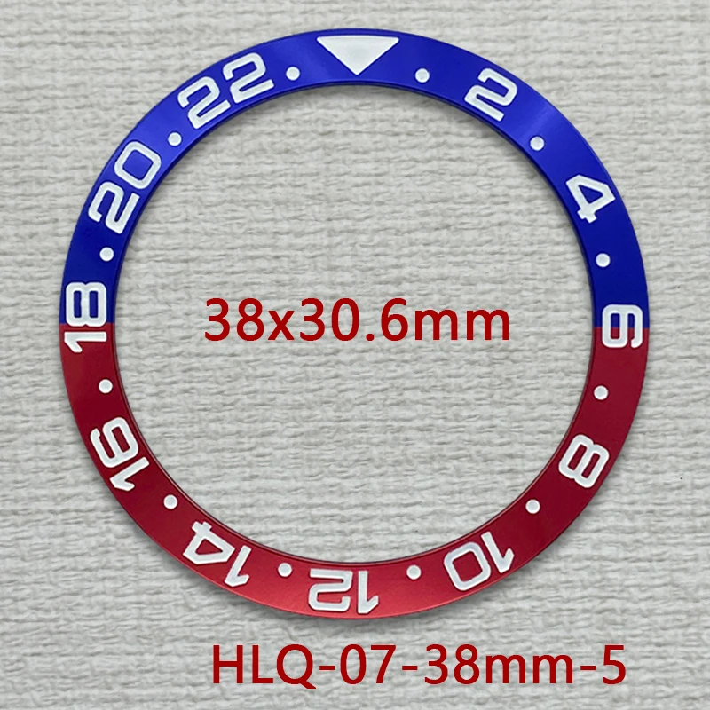 Two-Tone Beveled Metal Bezel, 38mm - Premium Diving Watch Accessory