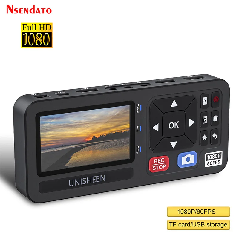 HDMI Video Capture Recorder With 3" Screen StandAlone Camera HDMI VGA YPbPr RCA Analog to HDMI video Capture Grabber Box Card