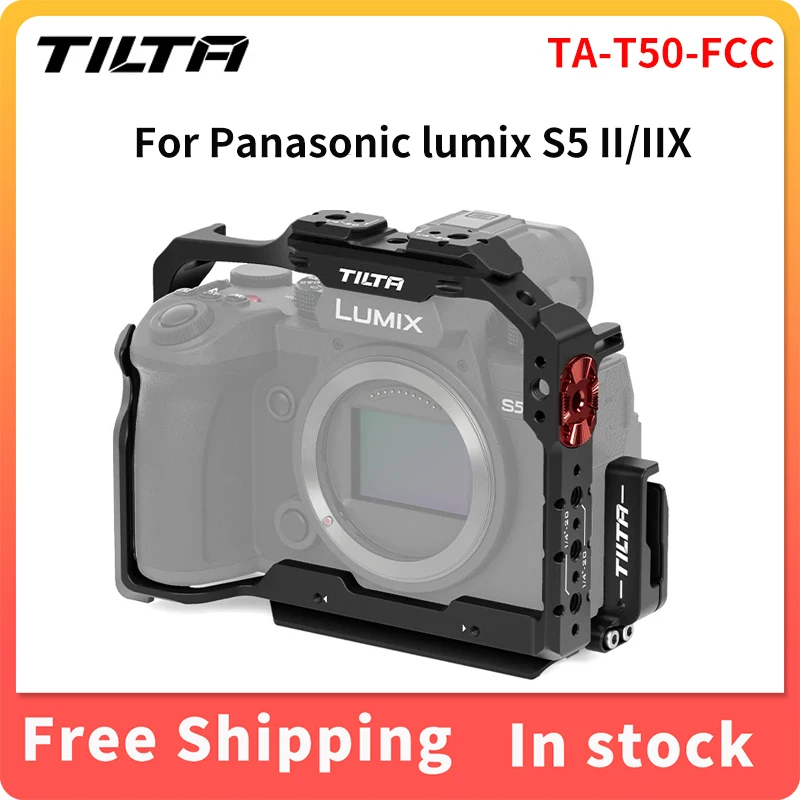 Tilta Ta-T50-Fcc-B Ta-T50-Fcc-Tg Per Panasonic Lumix S5 Ii/Iix Kit Base Gabbia Fotocamera Completa Leggera