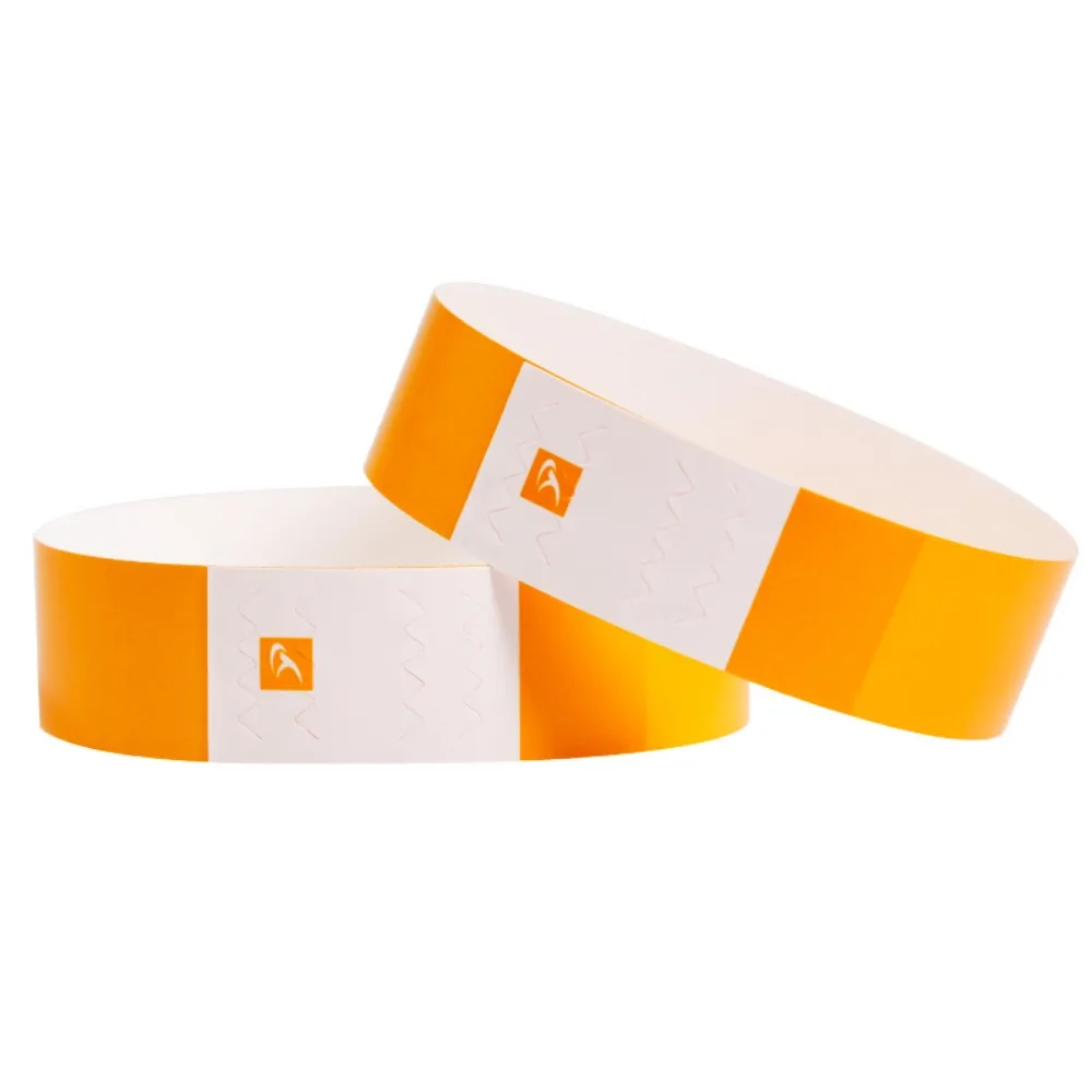 100 Pcs Paper Tyvek Wristbands Waterproof Ticket Bar Identity Synthetic Paper Wrist Playground Swimming Bracelets ID Wrist Bands