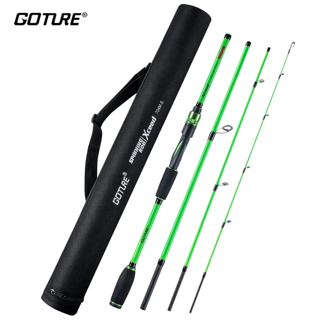 Goture Xceed 4piece UltraLight Spinning Rod 1.98m 2.1m 2.4m Telescopic Fishing  Rod Carbon Fiber Travel Lure Rod Trout with Cloth - AliExpress