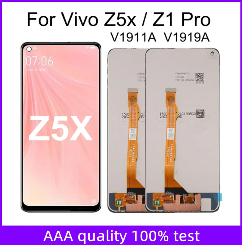

6.53" For Vivo Z5x V1911A V1919A LCD Display Touch Screen Digitizer Assembly Replacement For Vivo Z1 Pro LCD Display