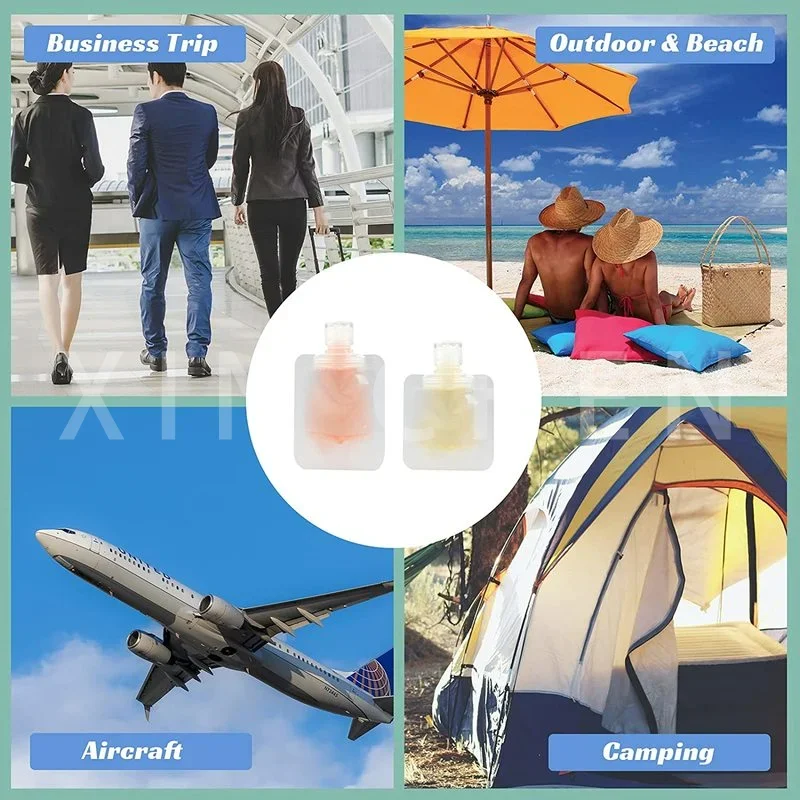 Portable Travel Liquid Packaging Bag 5/10pcs Lotion Dispenser Bag Refillable Shampoo Cosmetic Storage Container 30ml 50ml 100ml refillable liquid container refillable packaging bags