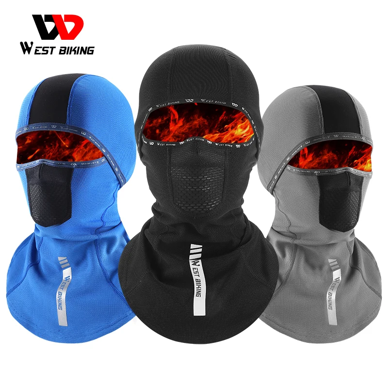 

WEST BIKING Winter Cycling Cap Fleece Keep Warm Windproof Bicycle Full Face Cover Balaclava MTB Motorcycle Skiing Hat Headwear