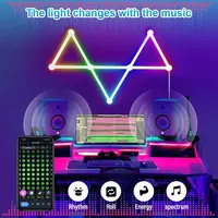LED Smart Wall Lamp RGBIC Light Bar DIY Atmosphere Night Light APP Music Rhythm TV Backlight Bedroom Game Room Decoration - Image 5