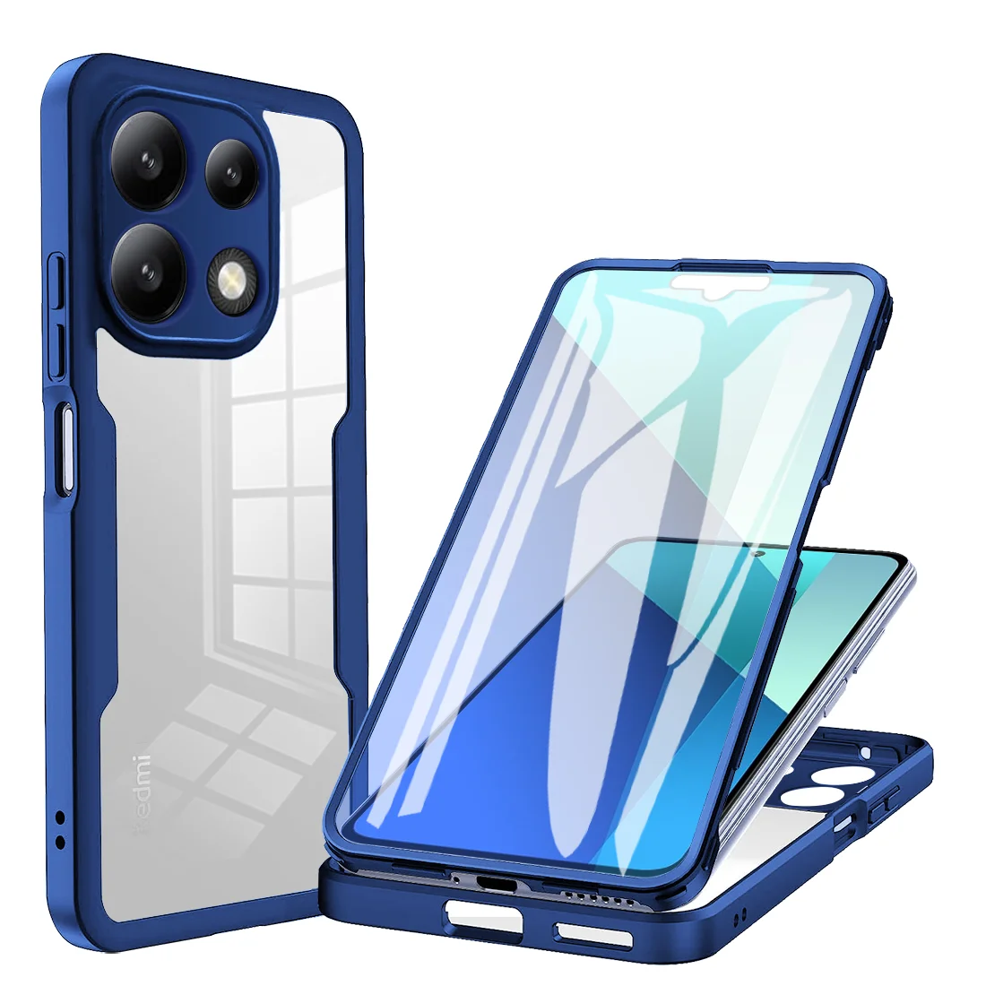 Full Coverage 360° Protection Silicone Case with Screen Protector