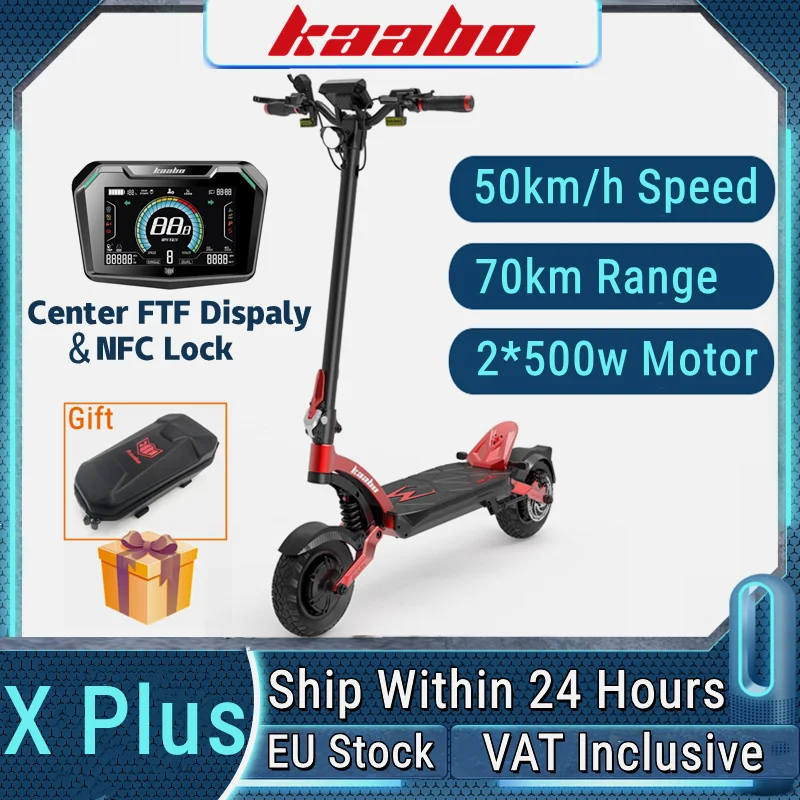 Eu Stock Kaabo Mantis X Plus Electric Kickscooter 500W * 2 Motor 50 Km/H Ricarica Usb Display Mid-Mounted Scooter Elettrico Nfc