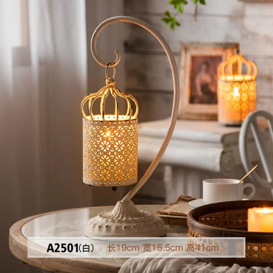 

Handle Candle Holder Birthday Unique Stand Round Candle Holder Outdoor Party Romantic Wedding Lanters Nordic Portavelas Candles