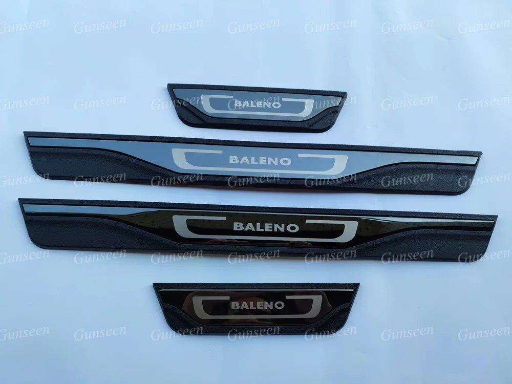 For Suzuki Baleno 2021 2022 Door Sill Scuff Plate ProtectorTrim Car Stickers Threshold Pedals Guard Cover Accessories 2023 2024