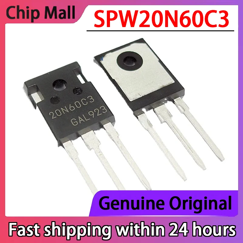 

1PCS 20N60C3 SPW20N60C3 New Spot TO-247 600V 20A MOSFET