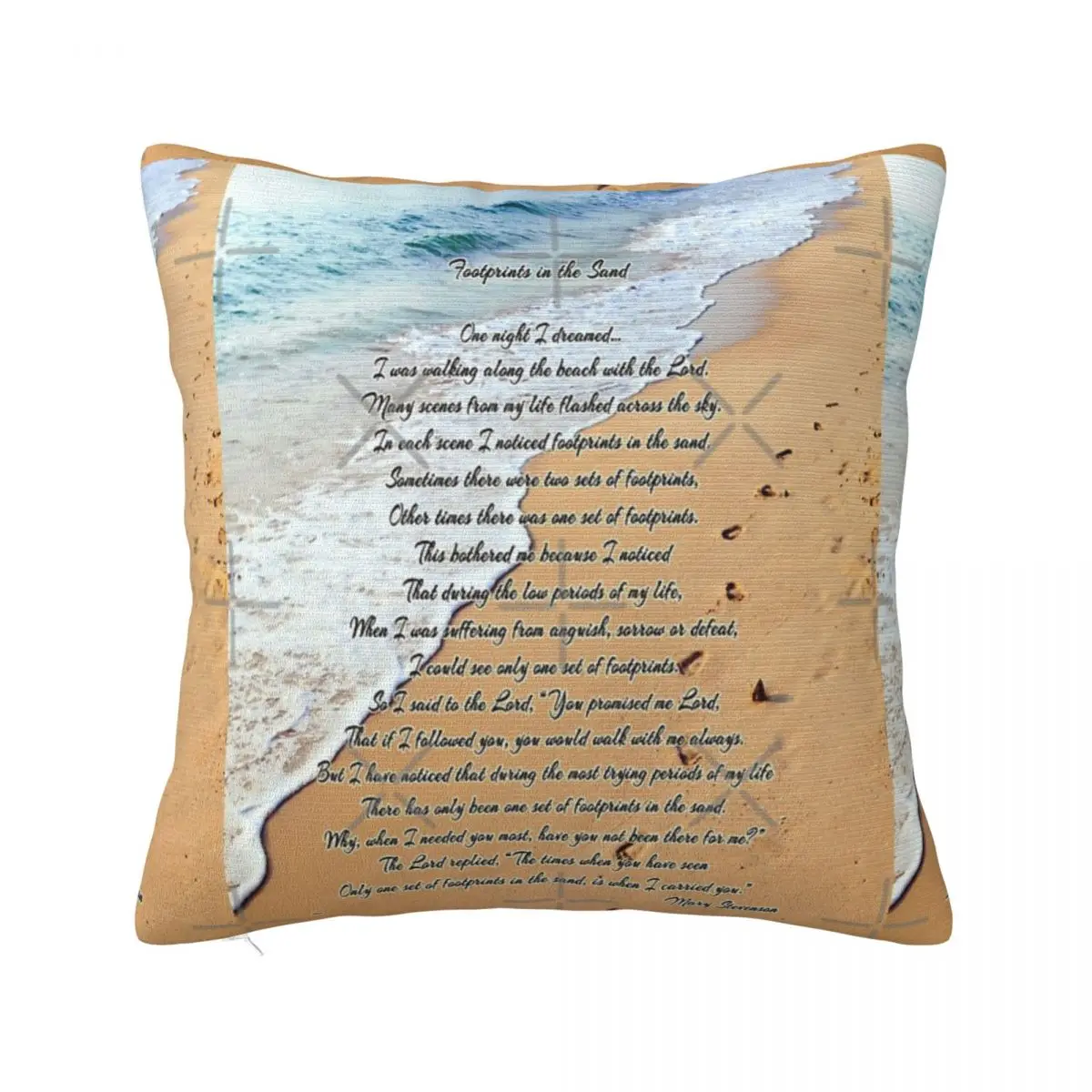 

Footprints In The Sand Sofa Cover Pillows For Sofa Room Decorating Items Pillow Case Pillow Cover