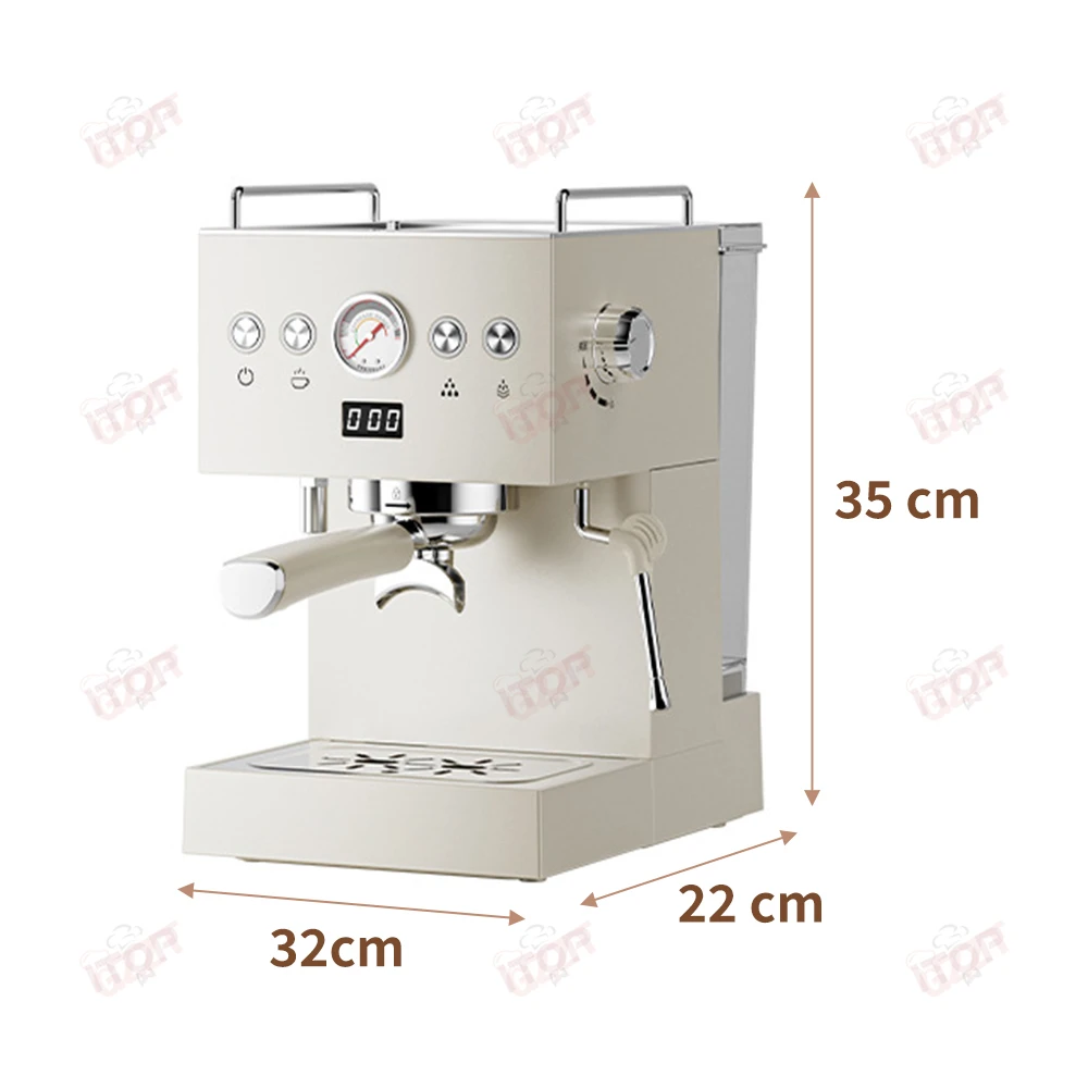 ITOP EC58 Semi-Automatic Espresso Machine Stainless Steel 15Bar Coffee Maker with PID Temperature Control ULKA Pump 1300W