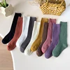 1 Pairs Spring Spainish Kids Socks Boys Girls Baby Knee High Long Socks Soft Cotton Warmth Children School Uniform Socks 1-9Year 1