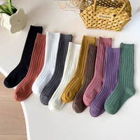 1 Pairs Spring Spainish Kids Socks Boys Girls Baby Knee High Long Socks Soft Cotton Warmth Children School Uniform Socks 1-9Year 1