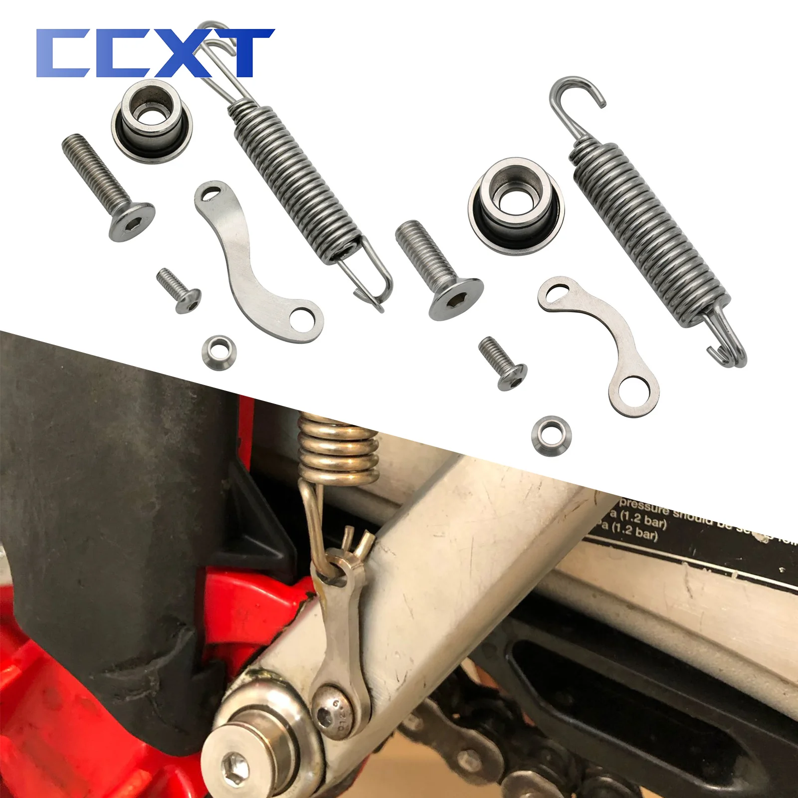 Motorcycle Sidestand Kickstand Springs Botls Kit For KTM XC XCF XCFW