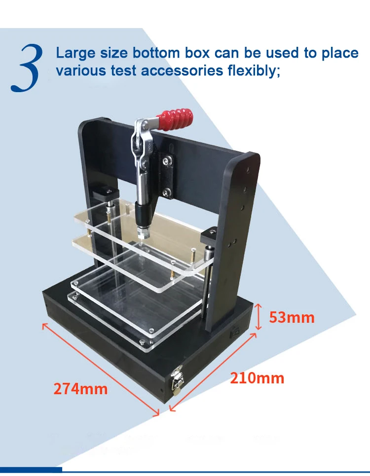 Universal Test Frame Stand PCB Testing Jig 180x160MM PCBA Test Rack Embryo Frame DIY Circuit Board Fixture With 4 Acrylic Board