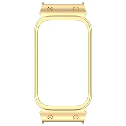 Sleek 18mm Metal Frame Case - Mi Band 9 Active (Gold)