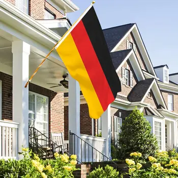 Flaglink 3x5fts 90x150cm Black Red Yellow De Deu German Deutschland Germany Flag