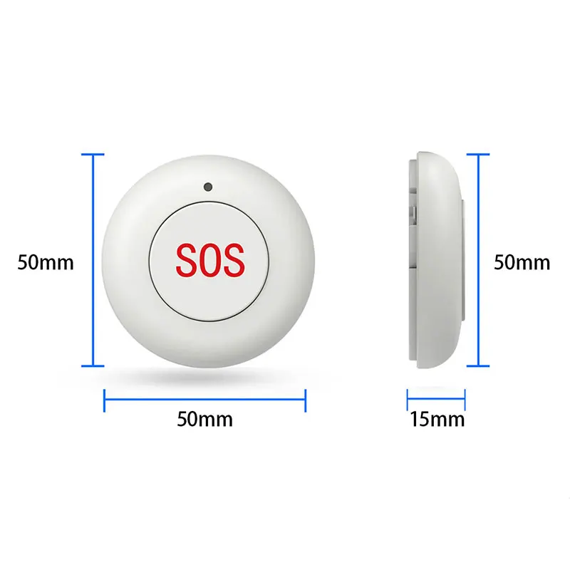 SOS Call Button Elderly Caregiver Pager Emergency Wireless SOS Medical Alert System with battery for Seniors Patients Elderly