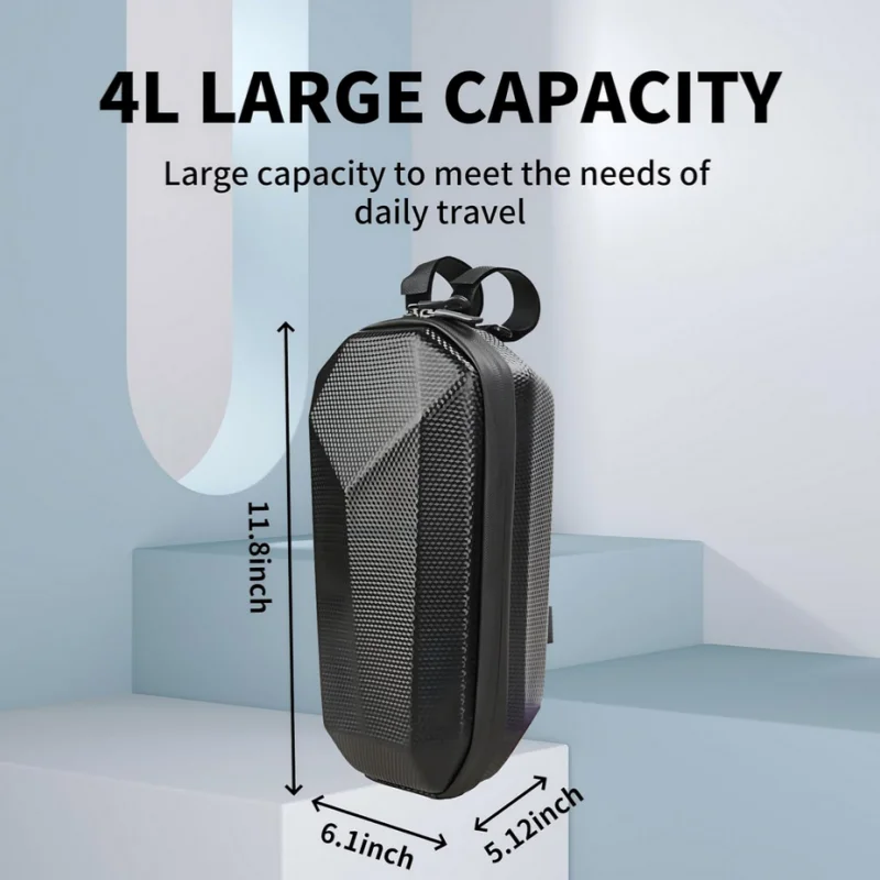 Electric scooter bag Storage Electric Bike Handlebar Bag Scooter Storage with Large Capacity Waterproof Front Handlebar