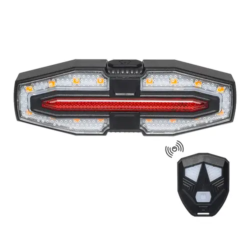 Turn Signal Bike Tail Lights Wireless Remote Control Bicycle Taillight Direction Indicator Rechargeable Road Cycling Rear Lamp - Image 8