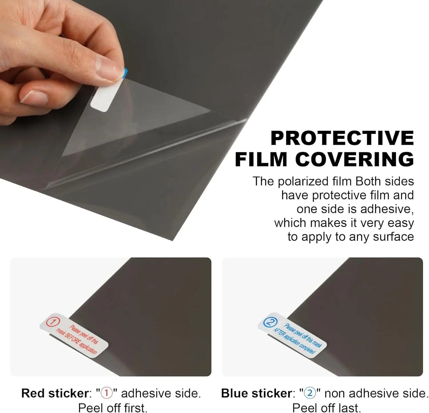 20*30cm Polarizing Film Adhesive-Backed Polarizing Filter Sheet for LCD Monitor