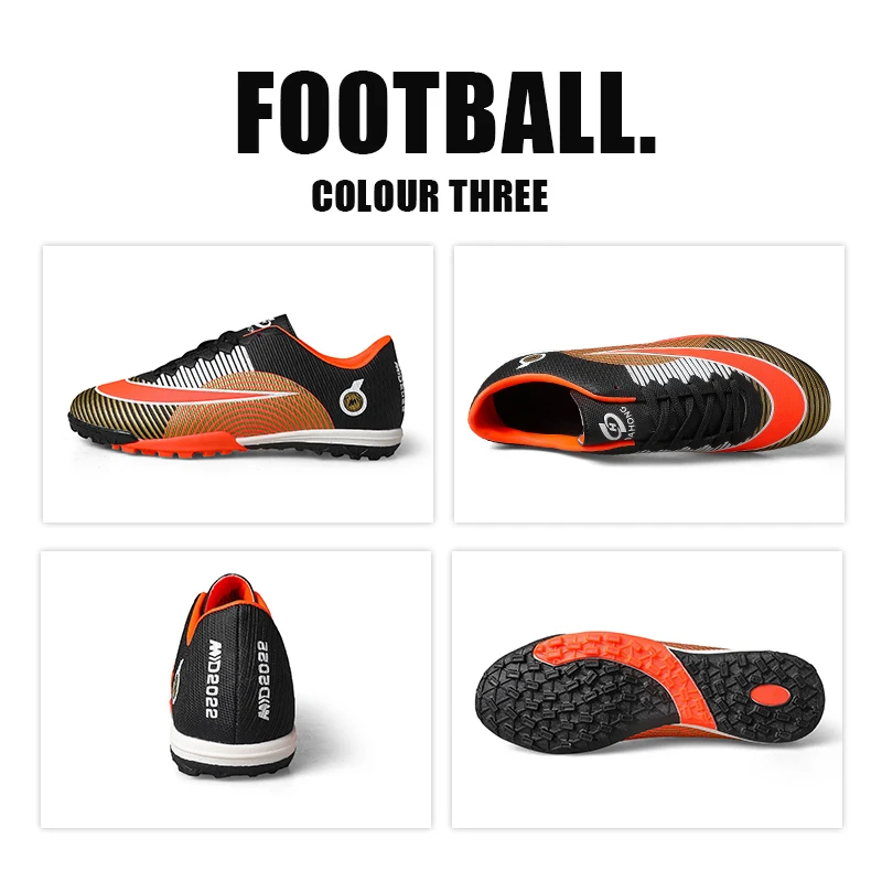 Children And Youth Professional Long Nail Football Shoes Men's Broken Nail Football Shoes Student Grass Football Shoes 31-45#