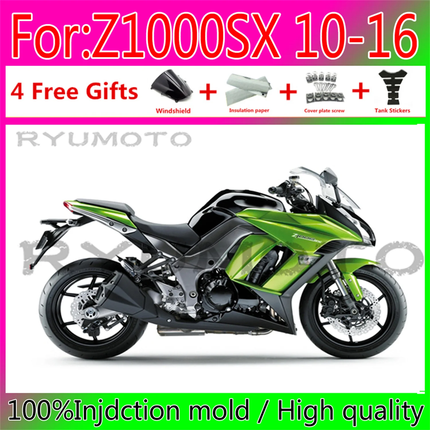 

Motorcycle Fairings For Kawasaki Z1000SX 10 16 Z1000SX010-16 ABS Plastic Injection Mold Bodywork Fairing