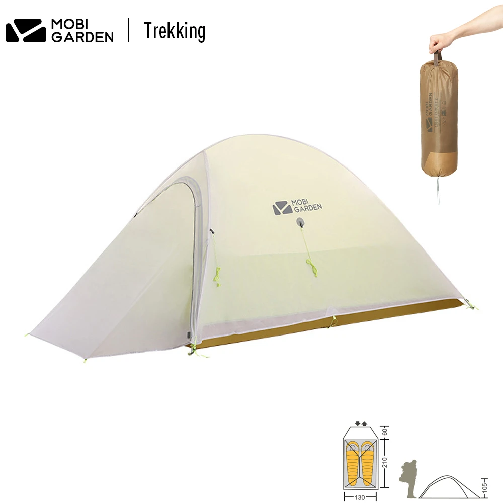 Paar Razernij Makkelijker maken Mobi Tuin 1.28Kg Camping Tent Reizen 2 Persoons Ultralichte Waterdichte  Dubbele Tent 4 Seizoenen Tent Buiten Reizen Tent Wandelen| | - AliExpress
