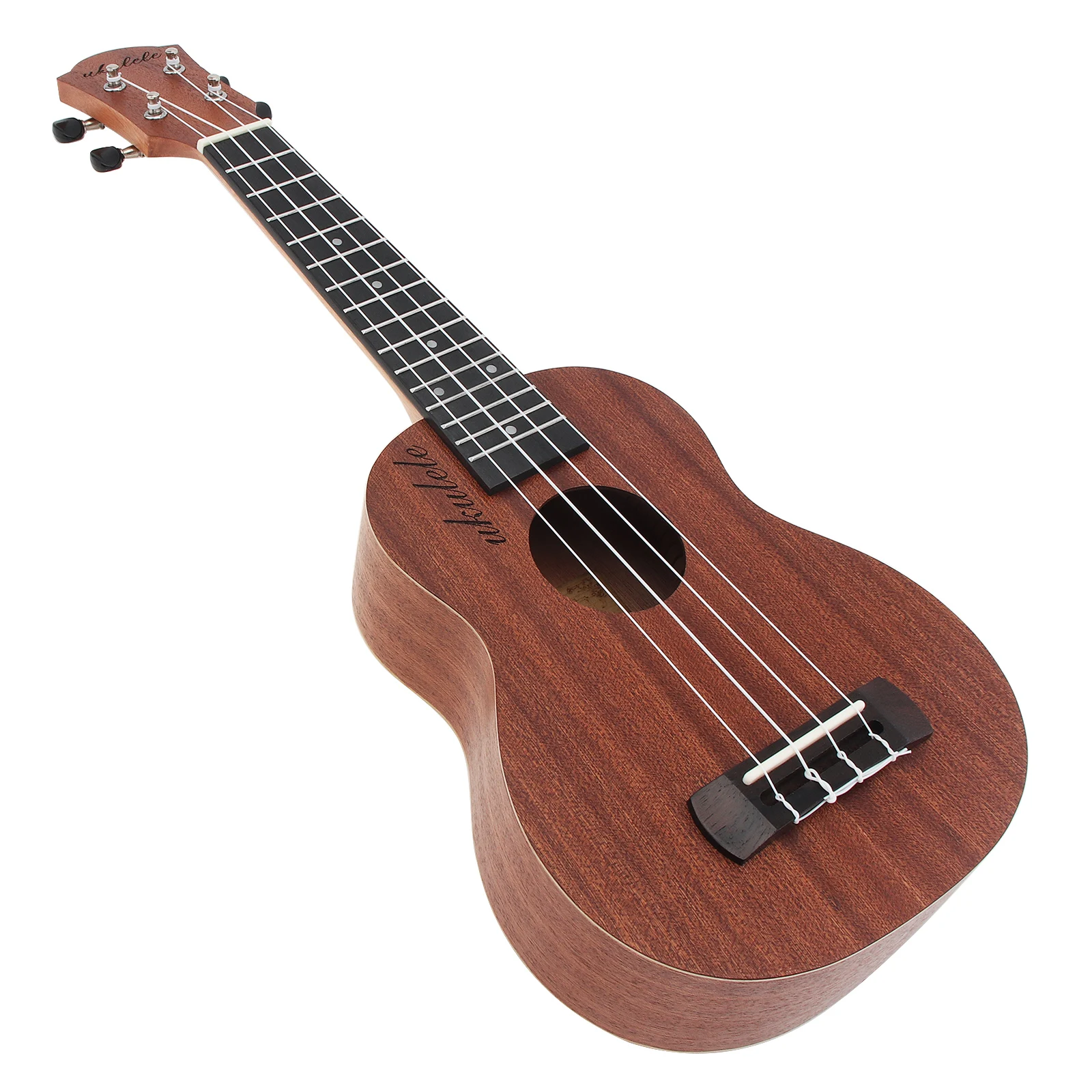 High Quality 21 Inch Soprano Ukulele / Bag Sapele Wood 15 Fret Four Strings Hawaii Guitar String Musical Instrument