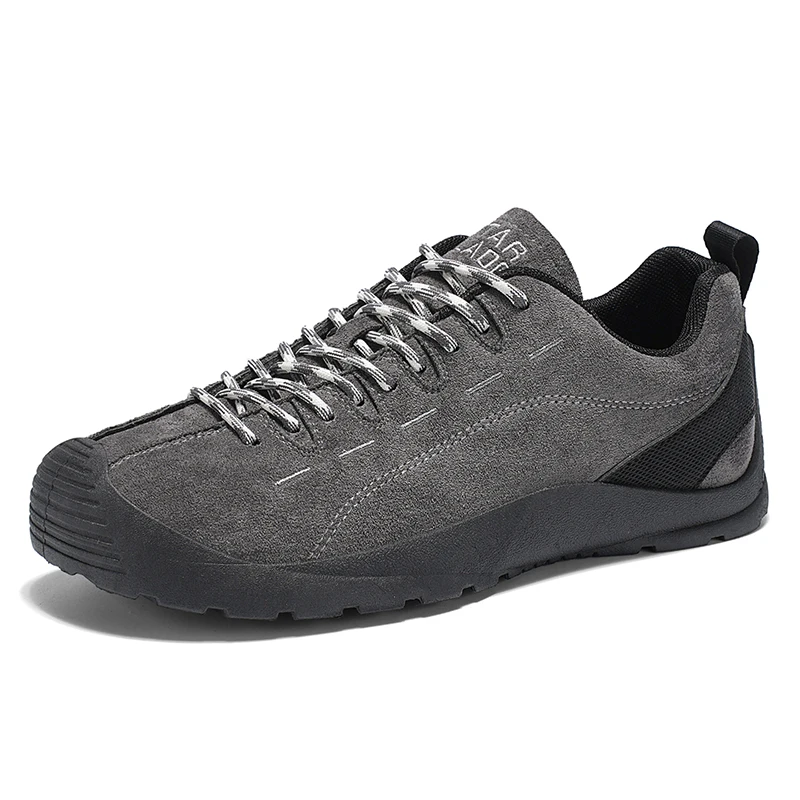 Men's Minimalist Barefoot Leather Sneakers - Wide Toe, Zero Drop, Lace-Up Walking Shoes