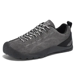 Men's Minimalist Barefoot Leather Sneakers - Wide Toe, Zero Drop, Lace - Up Walking Shoes - 45 (GRAY)