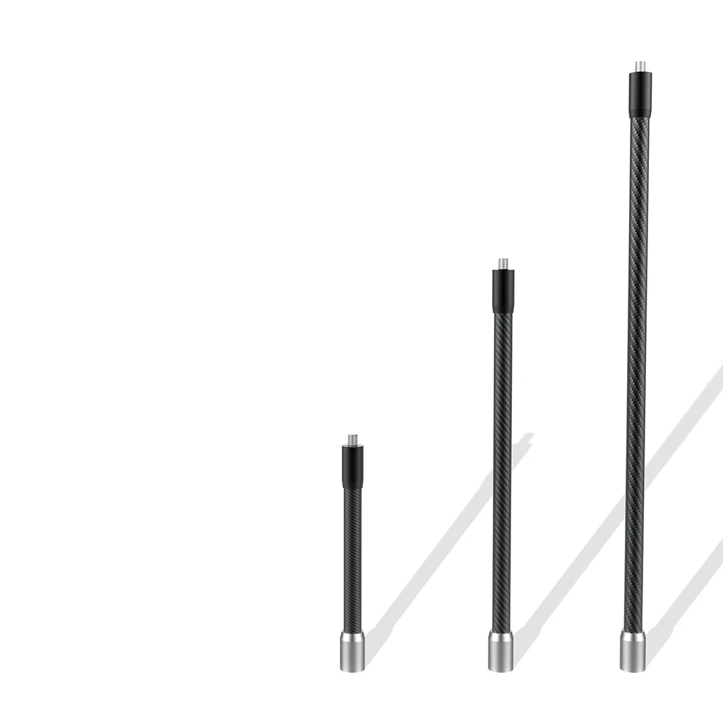 Sports camera selfie stick selfie stick MultiPurpose 1/4" Male to Female Threaded Carbon Fiber Pole Extension Rod for Insta360 Gopro12 Helmet Arm Selfie Stick