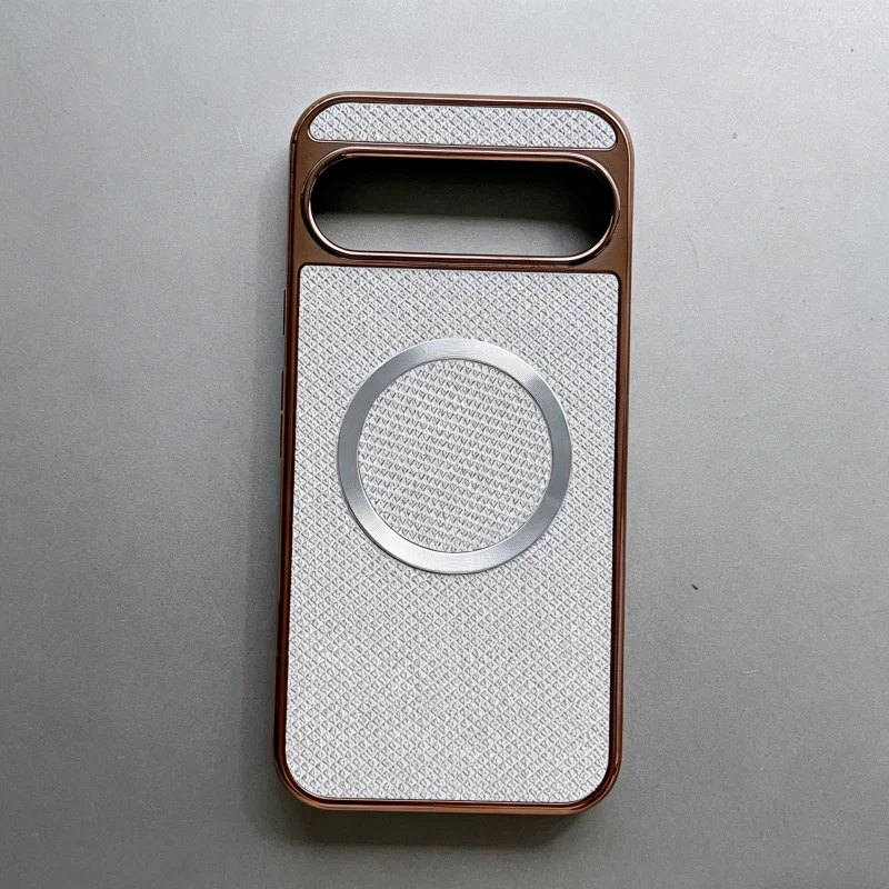 Luxury Colorful Glitter Electroplating Shiny Magnetic Wireless Charging Armor Case