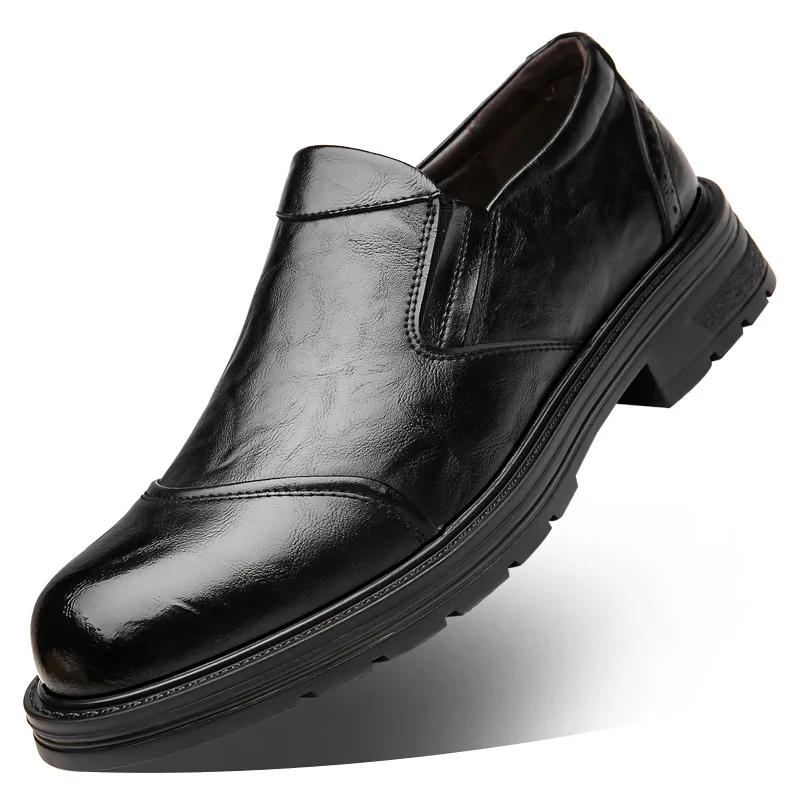 

Quality Brand New 2023 Breathable Slip on Leather Loafers 2023 Shallow Soft Leather Office Business Shoes Driving Moccasins