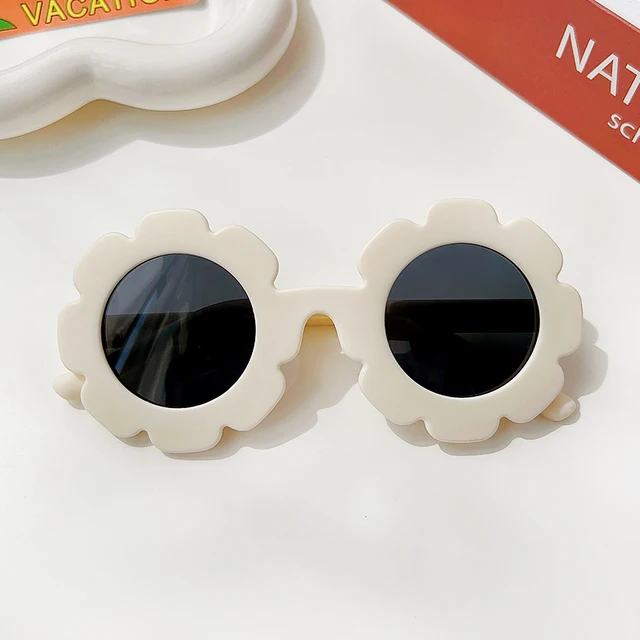 New Kids Sunglasses Children Round Flower Sunglasses Girls Boys Baby Sport Shades Glasses UV400 Outdoor Sun Protection Eyewear c2597-44